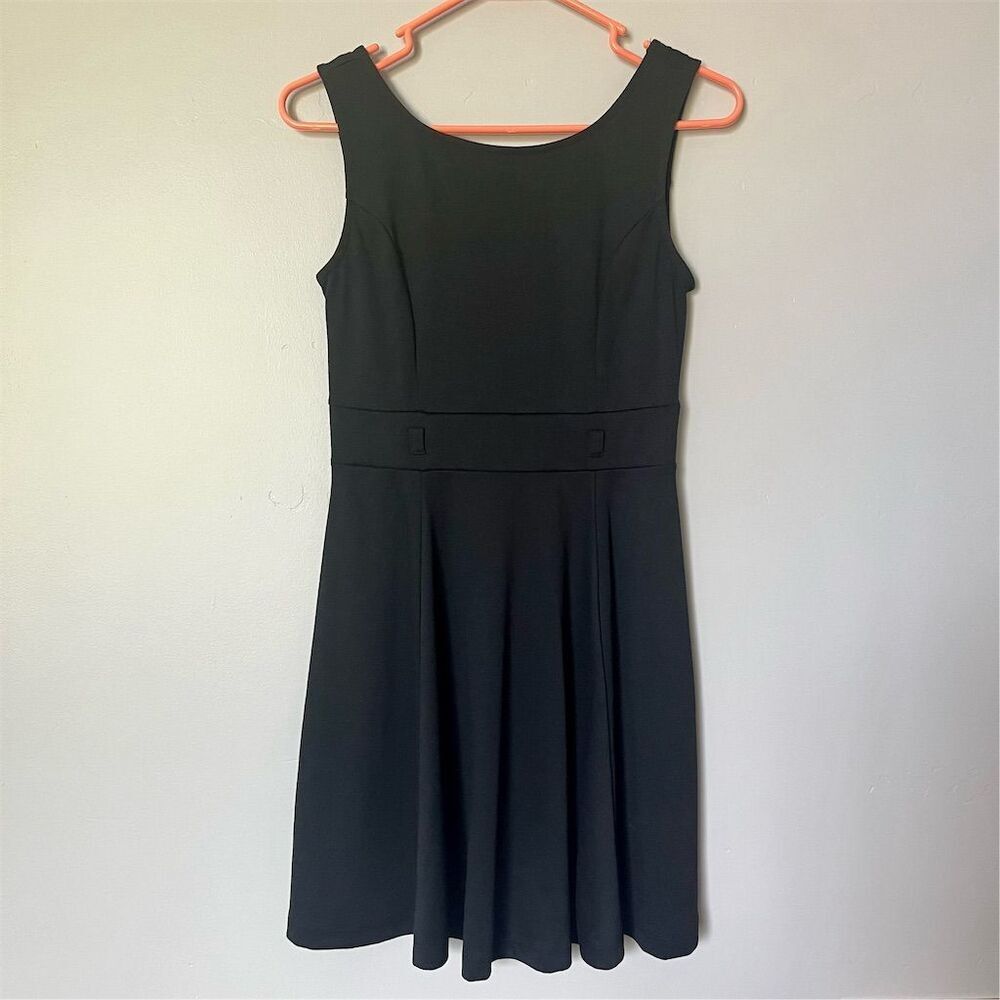 Rachel Roy Women's Black Sleeveless Fit & Flare Knee Length Dress S